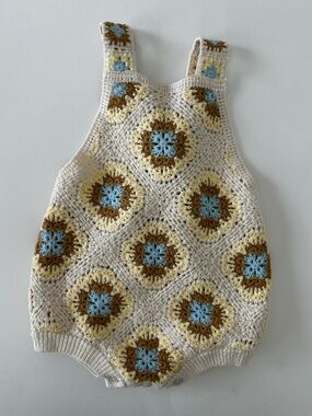 Zara Baby Girl Crochet Romper, 12-18 Months, NWT, Summer Spring Cottagecore